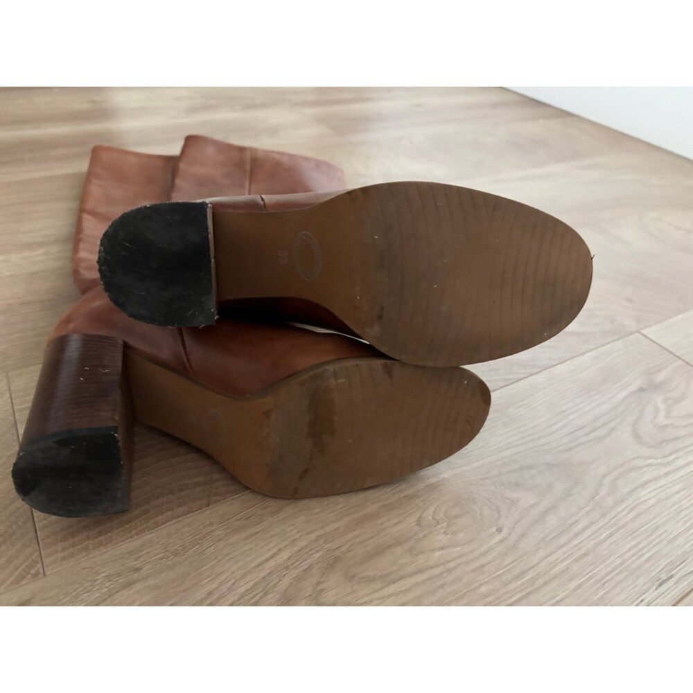 Italian Handmade Leather Knee High Boots - Picture 4 of 4